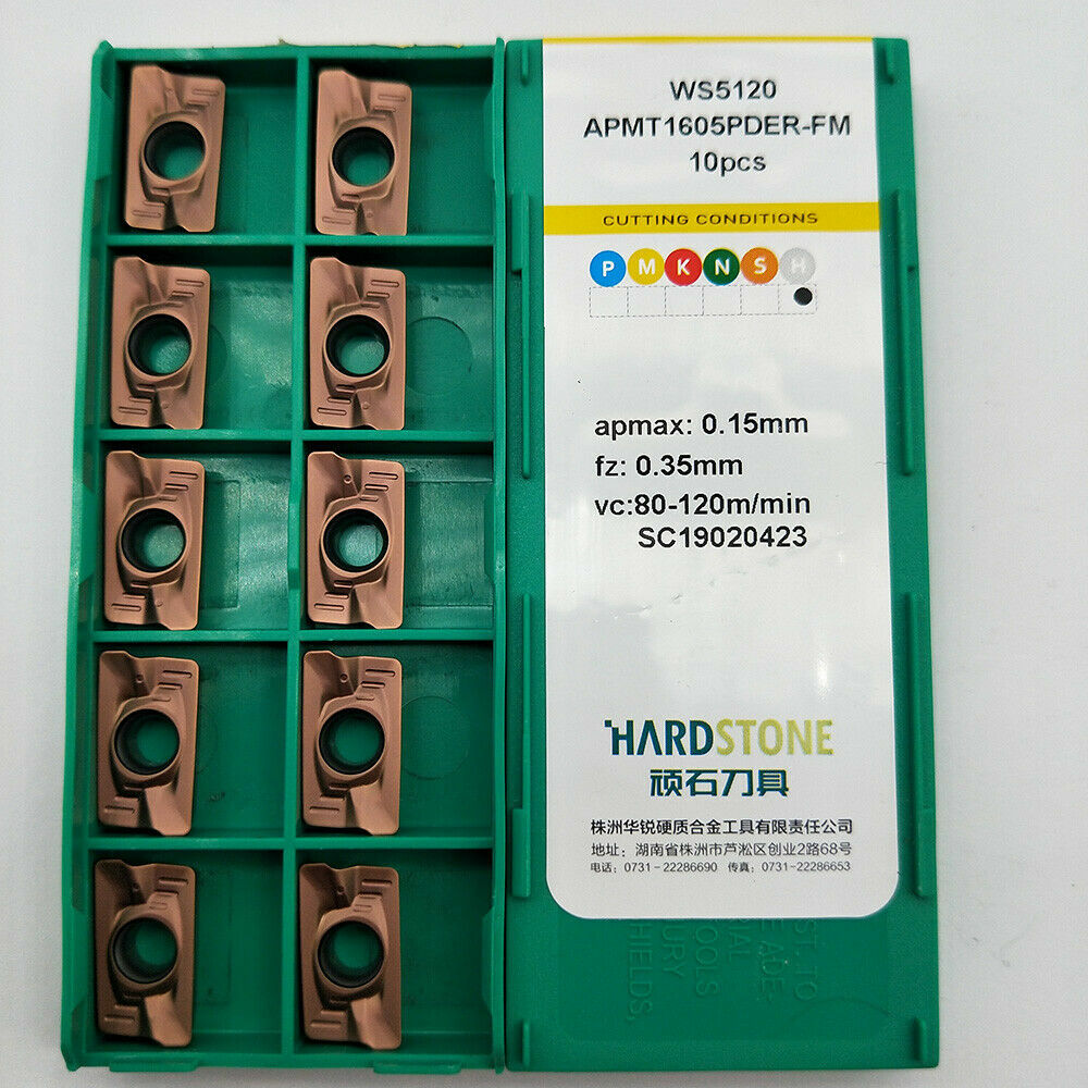 10pcs APMT1605PDER -FM WS5120 milling insert cutter insert milling bits