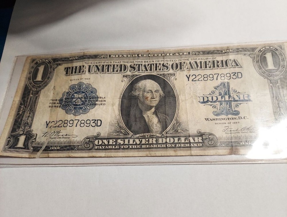 1923 One Dollar Silver Certificate Note