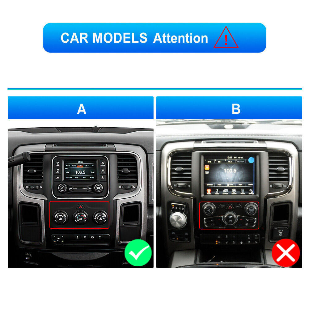 Car Radio Apple Carplay For 2014-2018 Dodge Ram 1500 2500 3500 Stereo 2016 2017