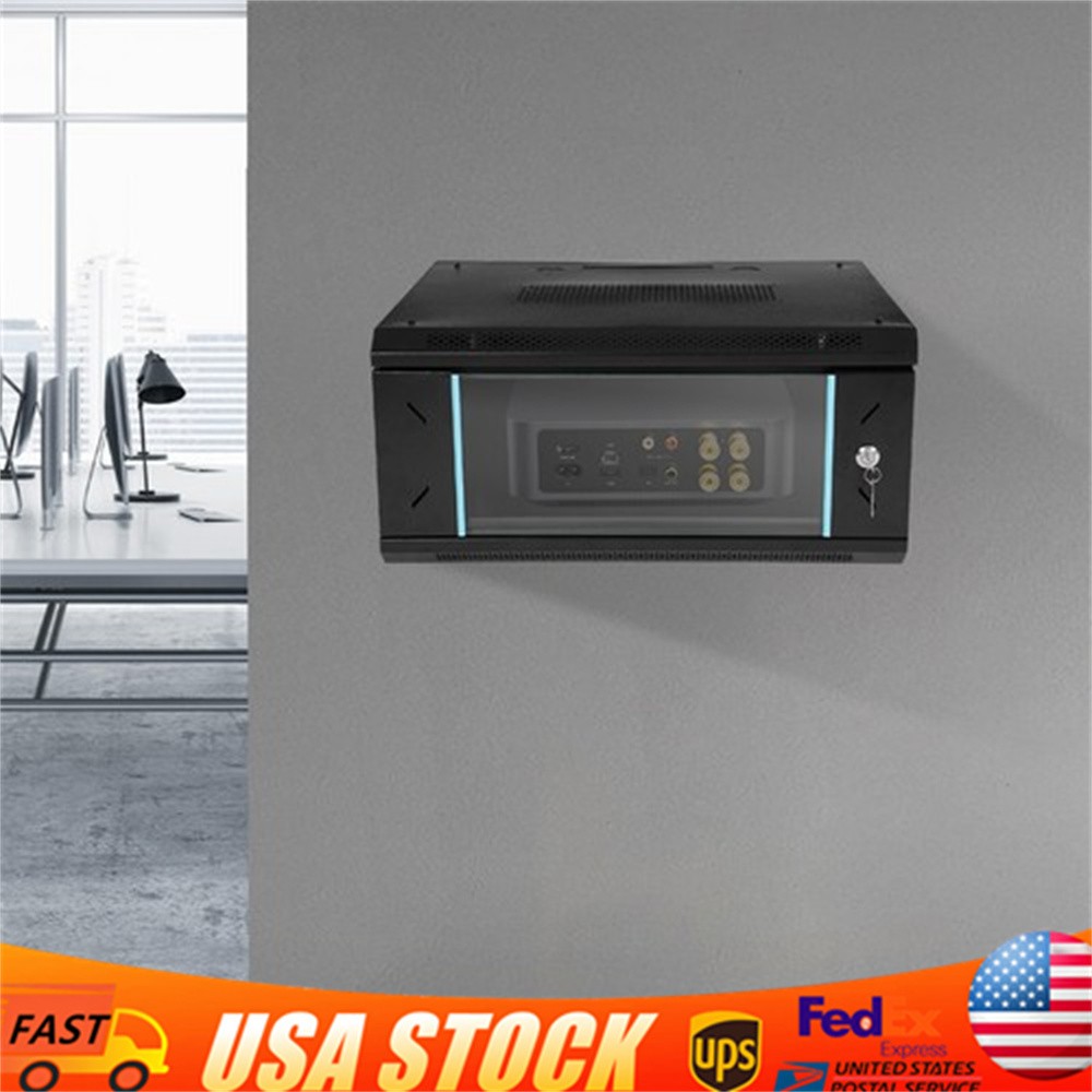4U Server Cabinet Case Wall Mount Network Server Data Cabinet Enclosure Rack