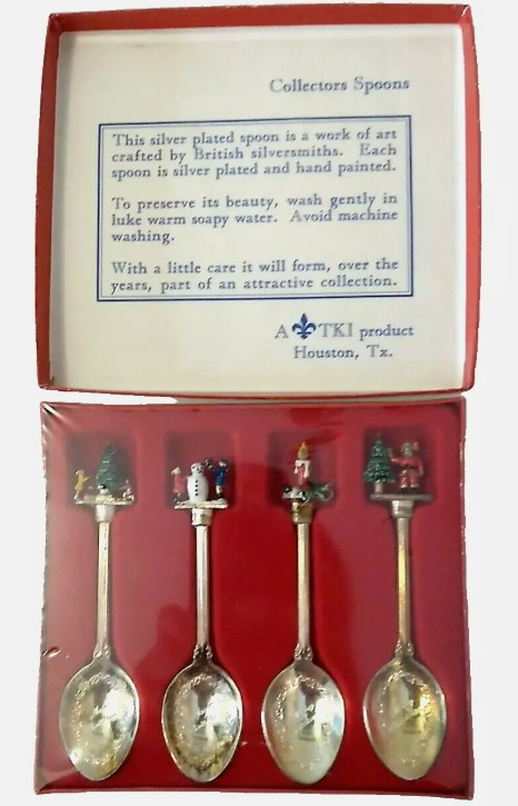 NWT Silver Christmas Spoons - Set of 4