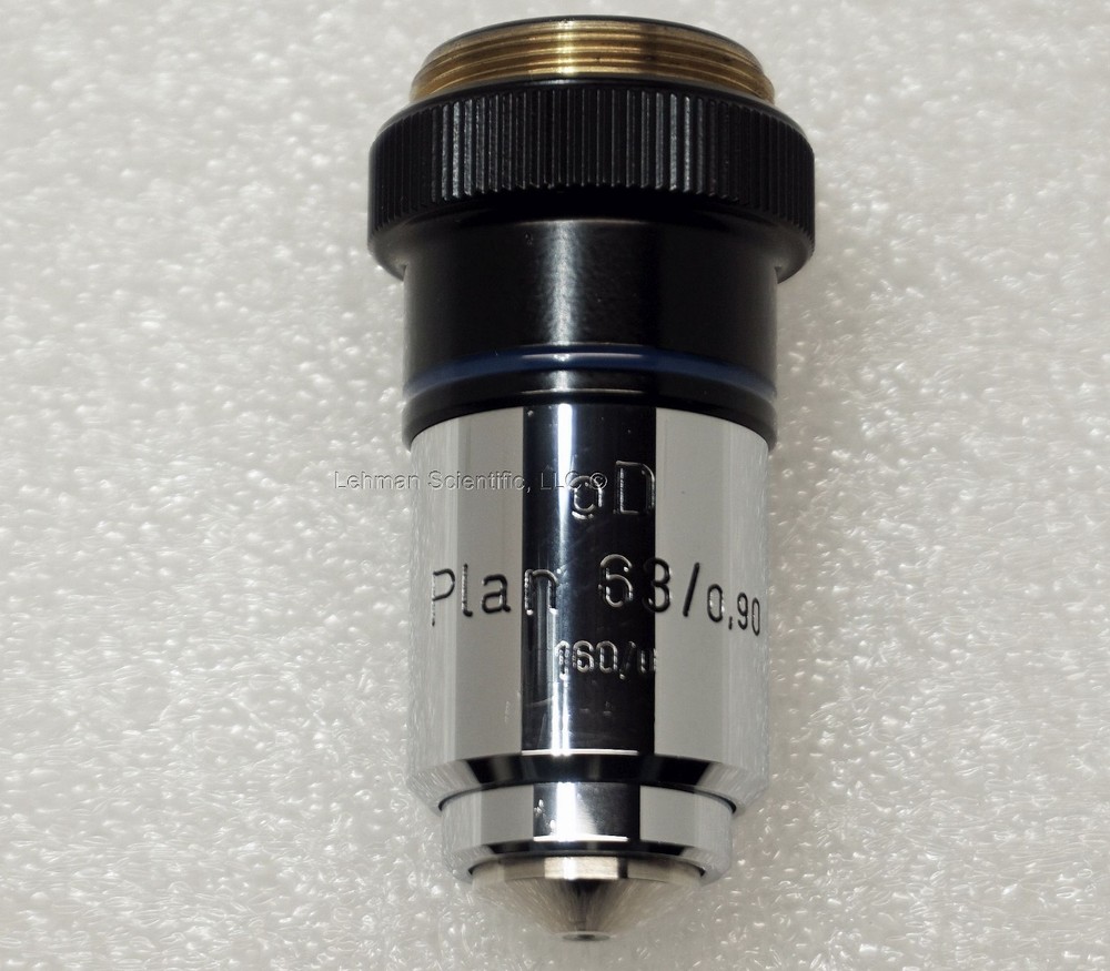 Zeiss Plan 63/0.90 160/0 Microscope Objective, New!