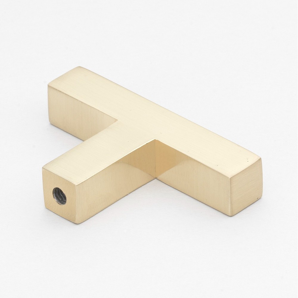 GlideRite 2-Inch Solid Square Cabinet T-Knob - 21683-T-CHPG-1