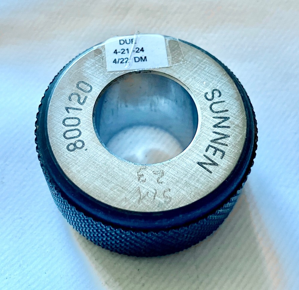 Sunnen .800120 Bore Gage Setting Ring Standard