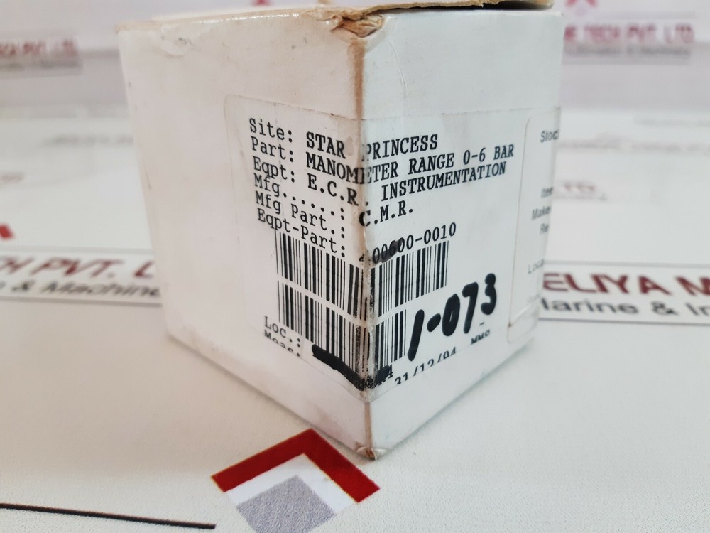 Cmr manometer 0-6 bar
