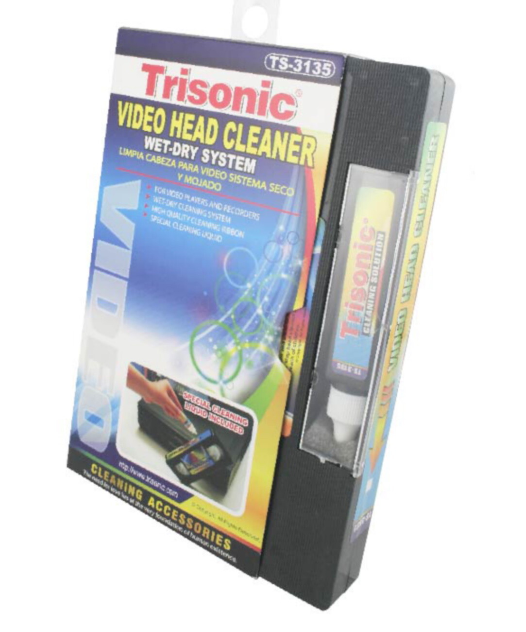 Video Head Cleaner Wet or Dry Video Players, Recorders Cleaning Liquids - 2 Pack