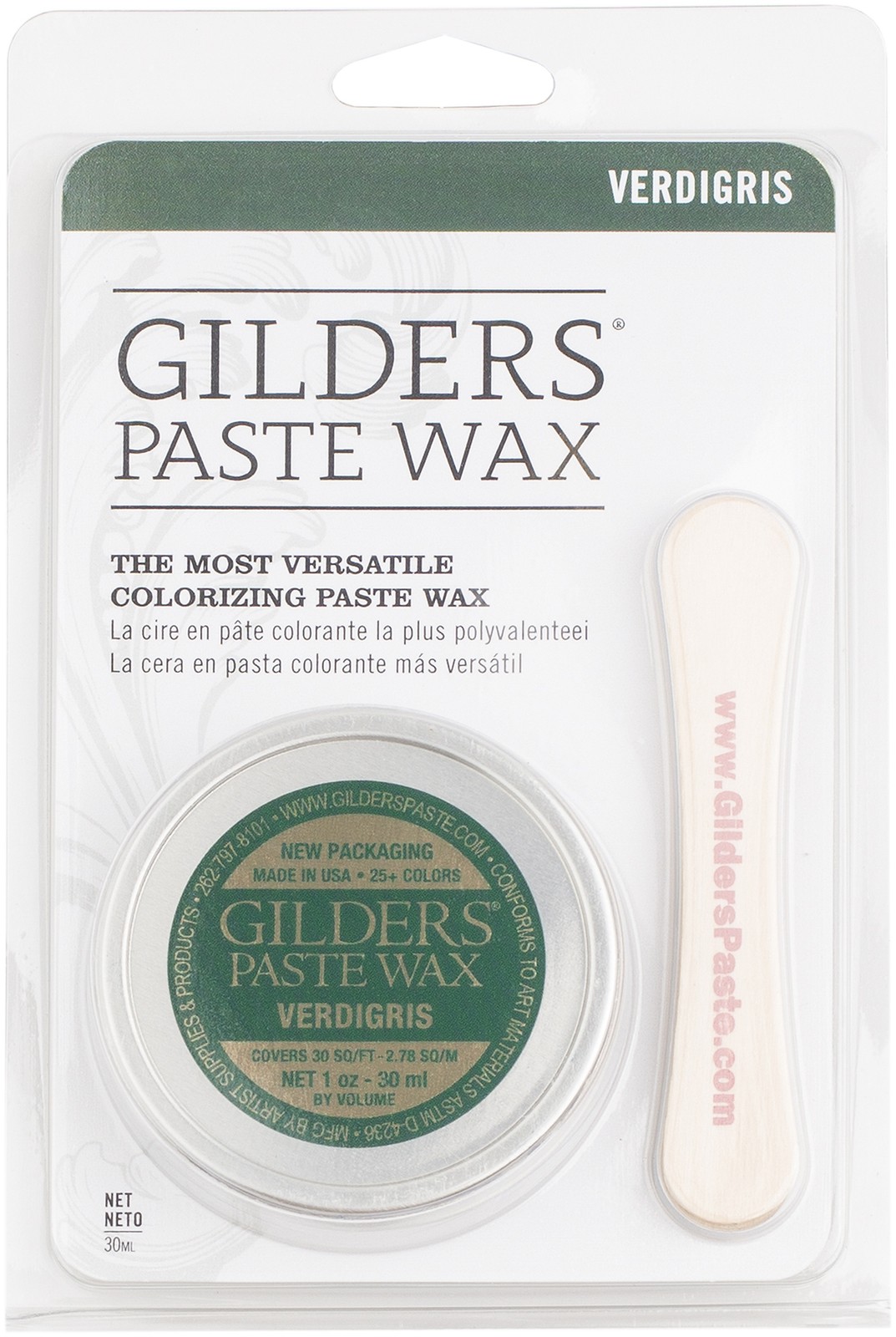 GILDERS(R) Paste Wax Finishes 30ml - Baroque Art-Verdigris