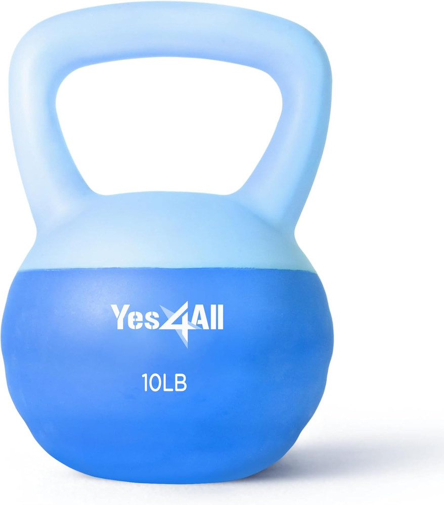 Soft Kettlebell, PVC Kettlebells Exercise Weights & Color-Coded Strength Trainin