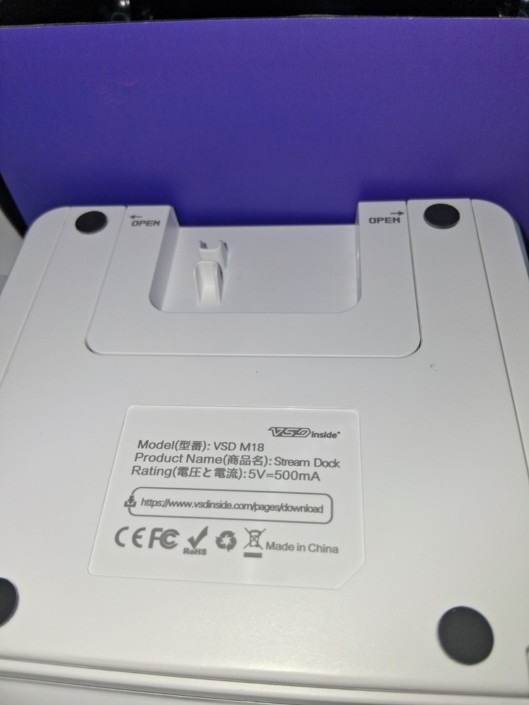 VSDINSIDE MacronKeypad Stream Dock Controller Deck Gaming Shortcut Open Box