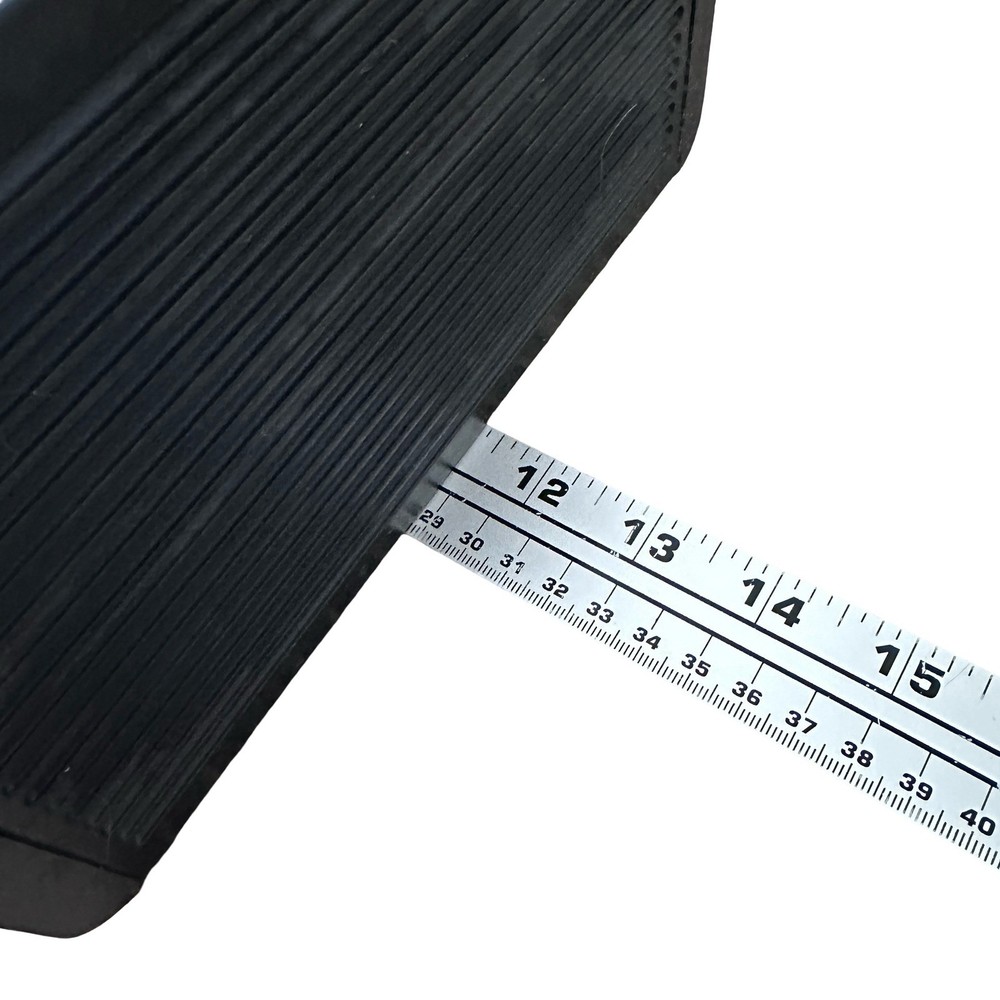 Openstock Black Plastic Double Column 40 Cassette Storage Rack Stackable Media