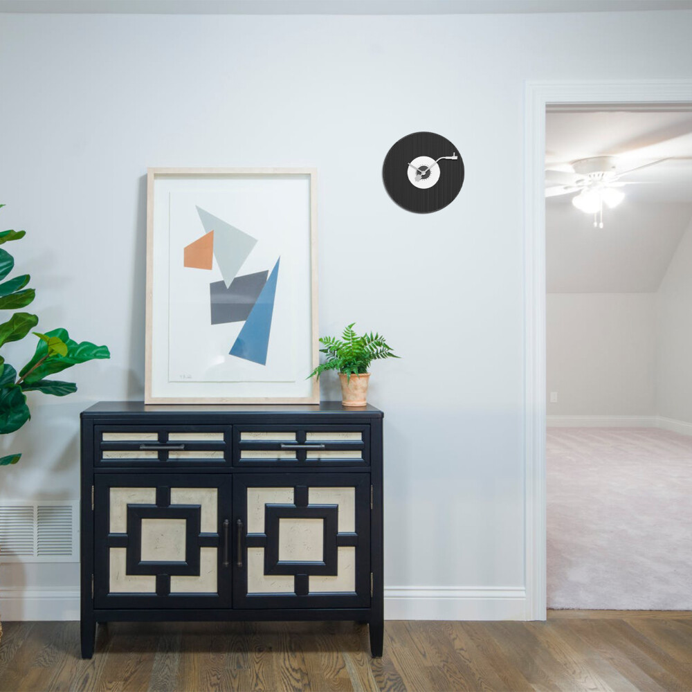 Clock Movement Mechanism With Vinyl Record Style Clock Hands For Wall Clock US