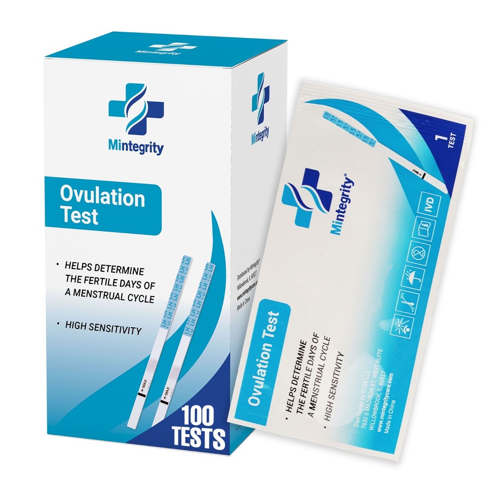 100 Ovulation Test Strips Individually Sealed Rapid Accurate Results