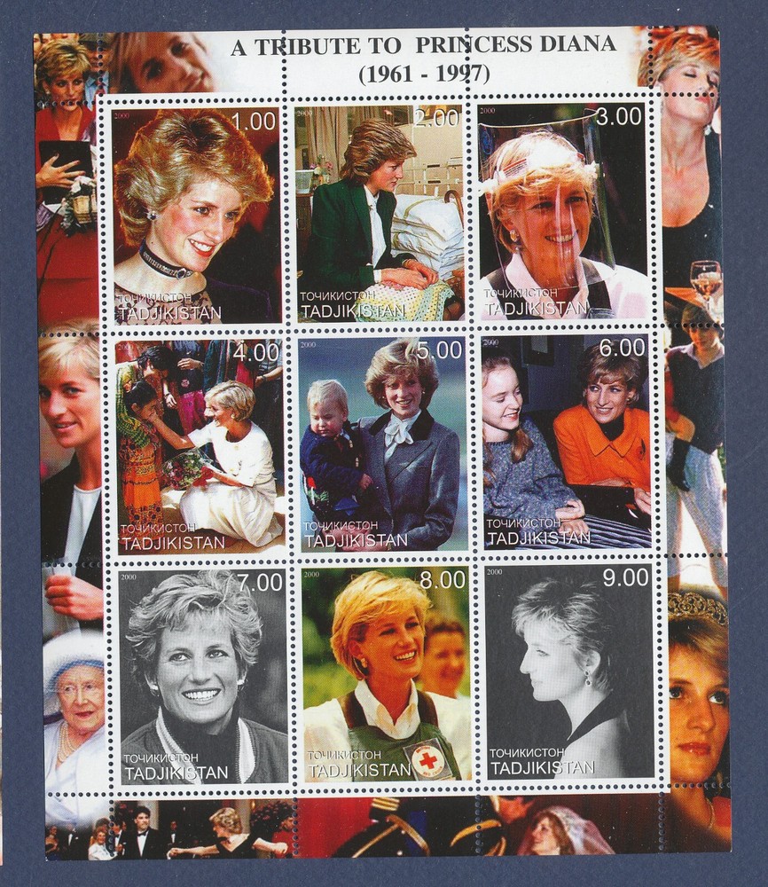 TADJIKISTAN - MNH S/S -  Princess Diana - 1997 --b