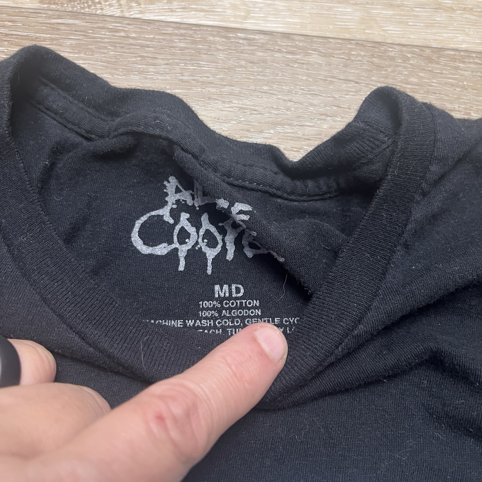 Alice Cooper 2025 Concert Tour Shirt Size Medium For Deeds Against Humanity