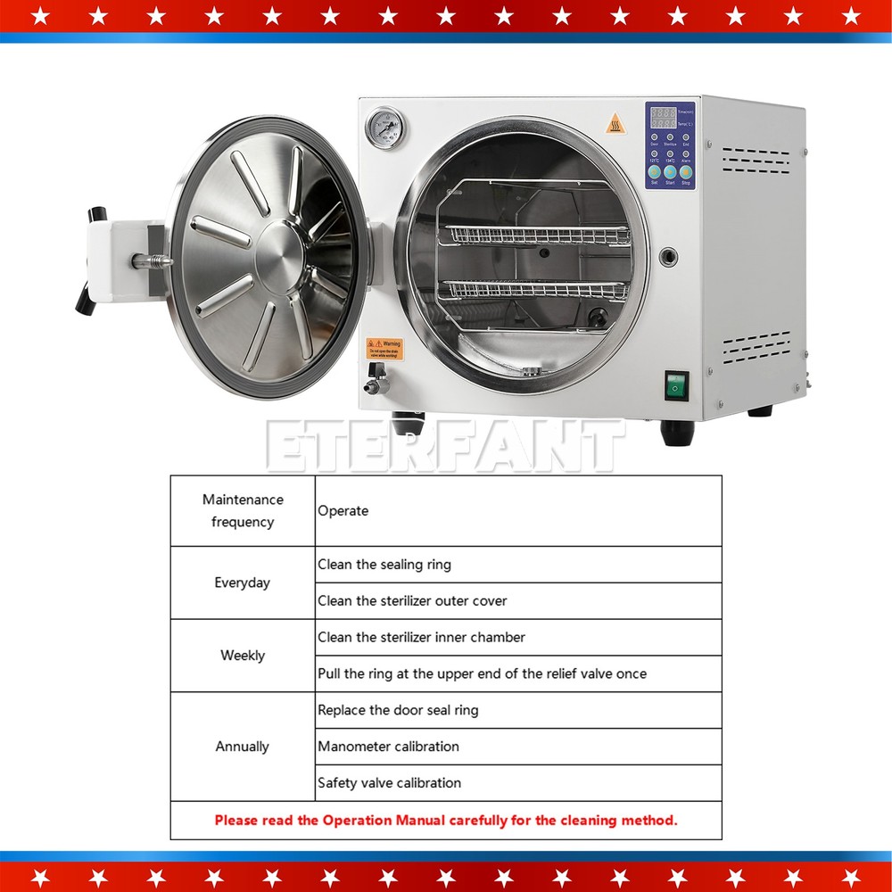 Dental Class N Autoclave Steam Sterilizer Medical Sterilization/Drying Function