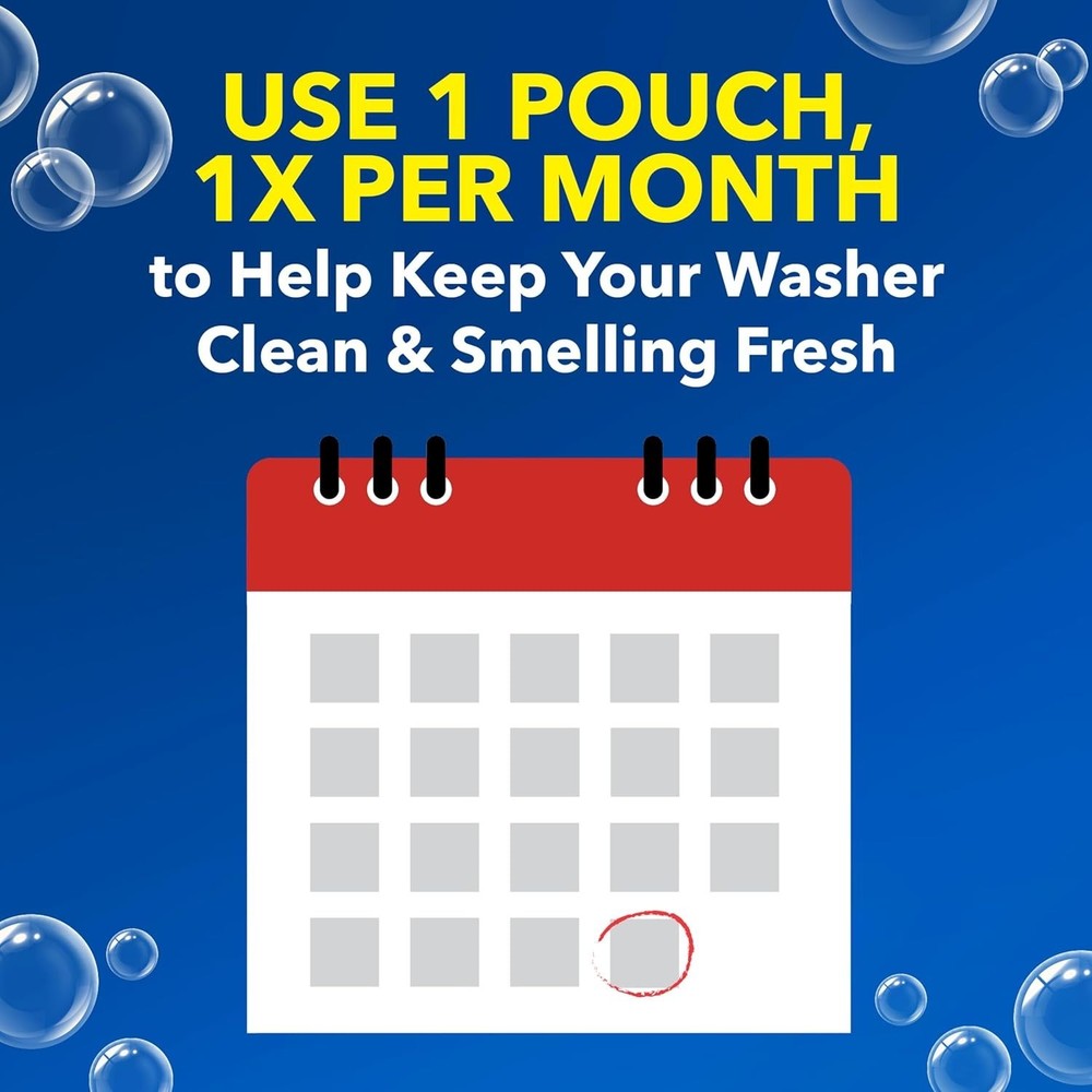 Washing Machine Cleaner with Odor Blasters, 4 Count