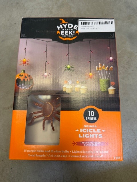 Hyde and EEK Boutique Spider Icicle Lights