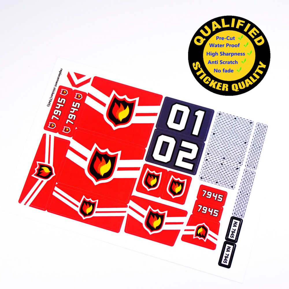 Replacement sticker for set 7945 Precut sticker