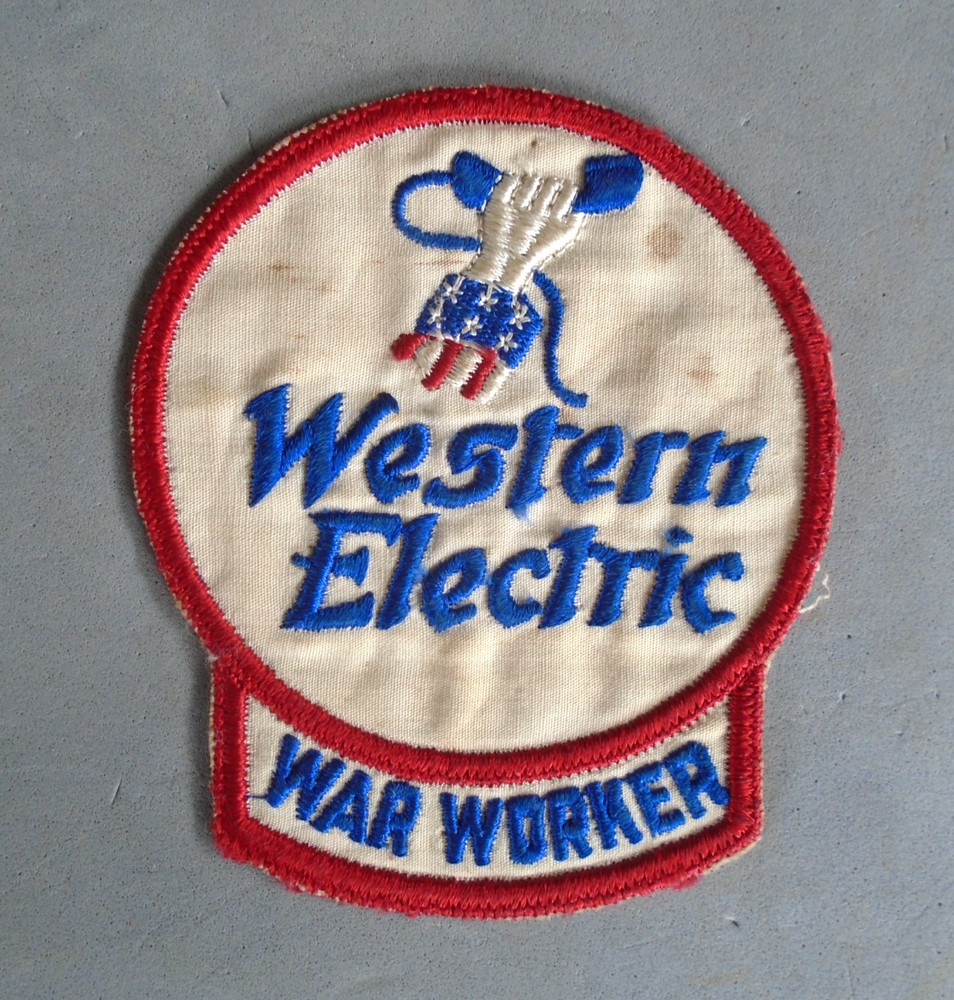 WWII Western Electric War Worker patch