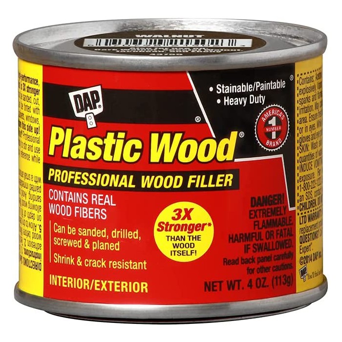 DAP Plastic Wood Professional Solvent Wood Filler: 4.0 oz. (Walnut)