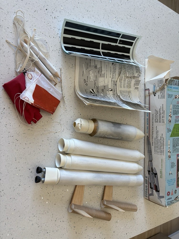 Estes Titan III #2019 Partially Built
