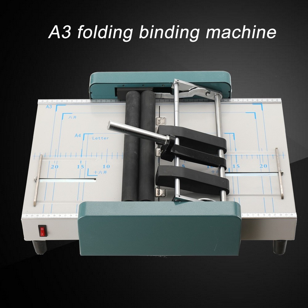 Automatic Booklet Maker Electric Binding Folding Machine Book Folding Machine US