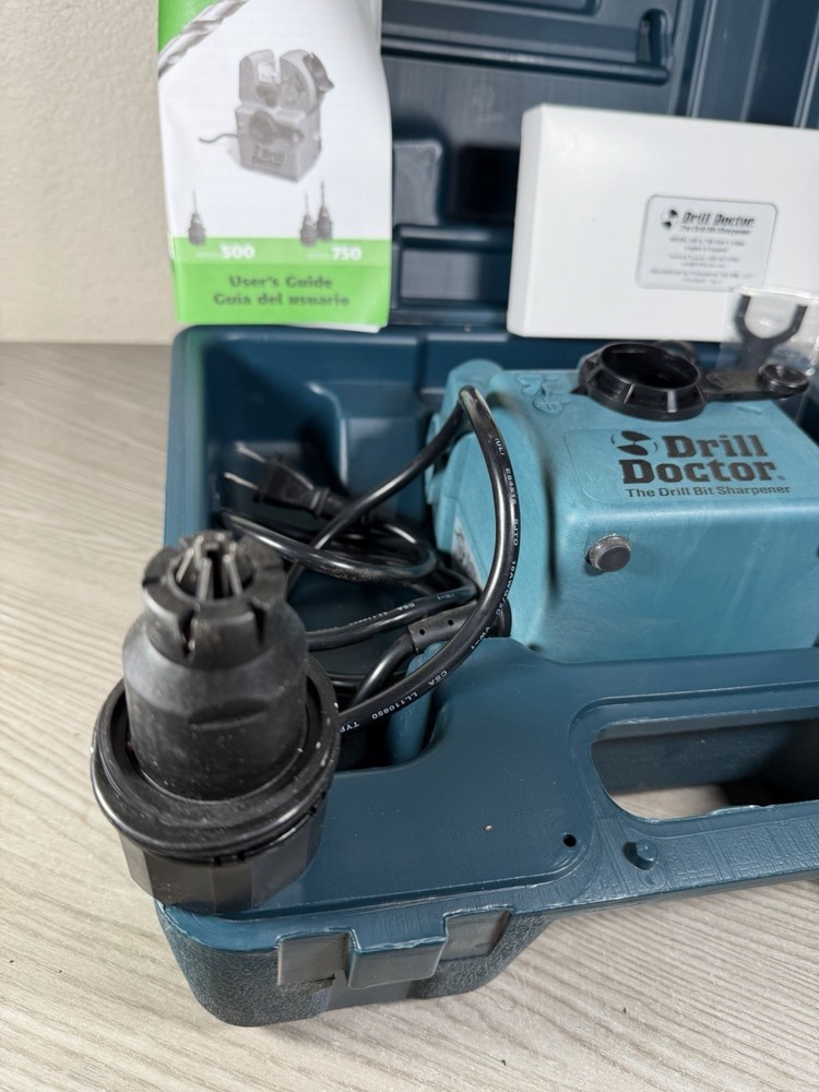 Drill Doctor Bit Sharpener Electric Grinding Stone Twist Sharping Tool Set Case
