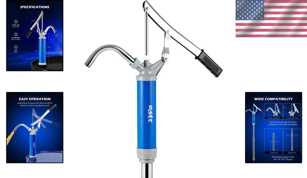 Versatile Fluid Transfer Pump for Home & Garage
