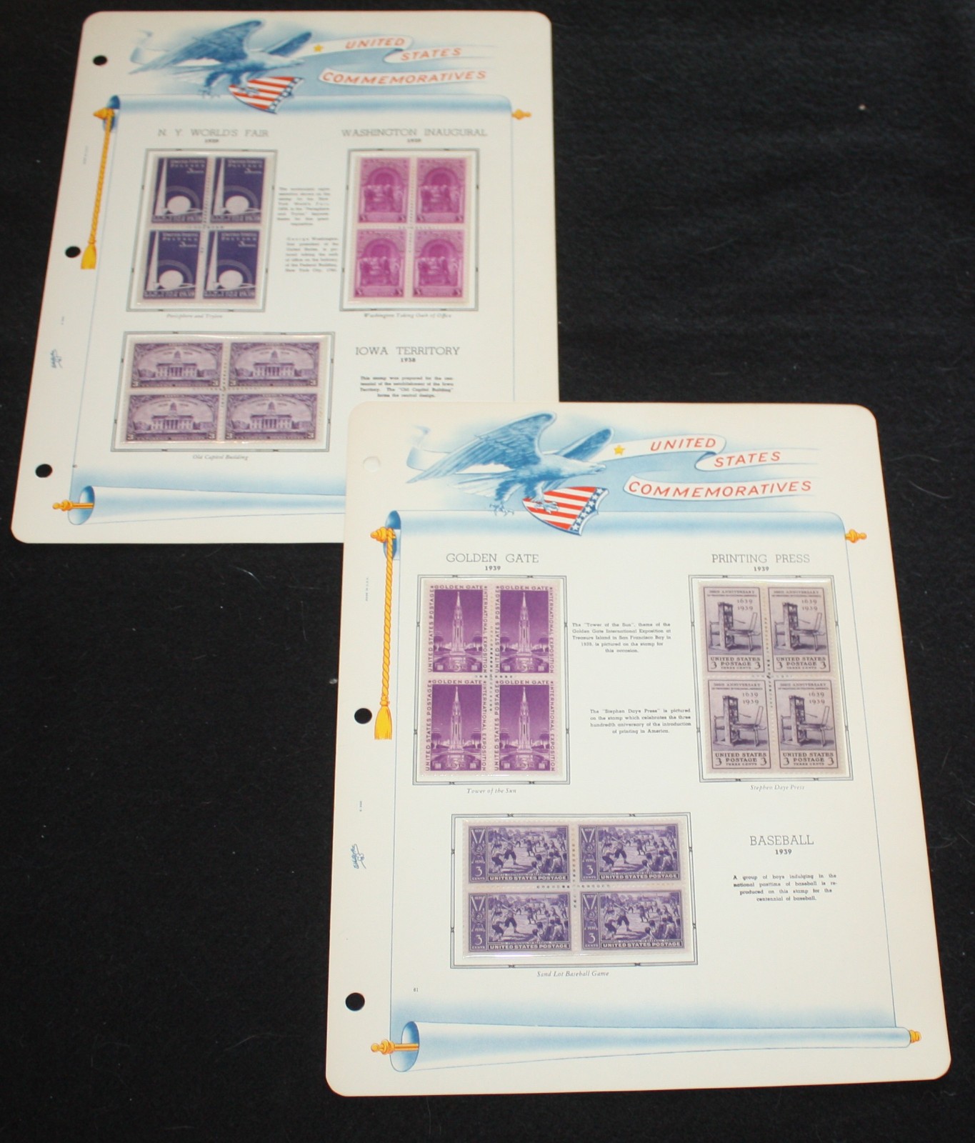 1938-1940 - 14 MNH BLOCKS OF 4 - SC# 836,838, 852-858, 894(2) - 897