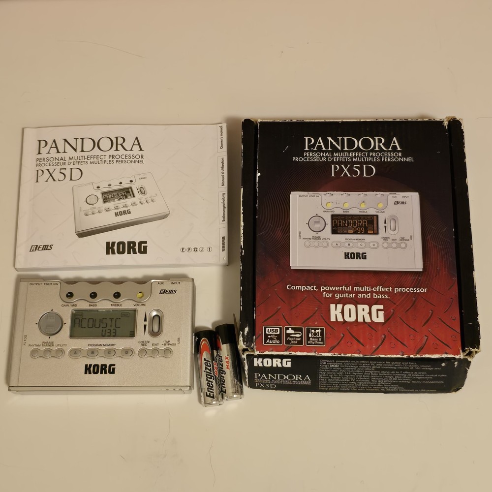 Korg Pandora PX5D Personal Multi Effects Processor Works Great NICE
