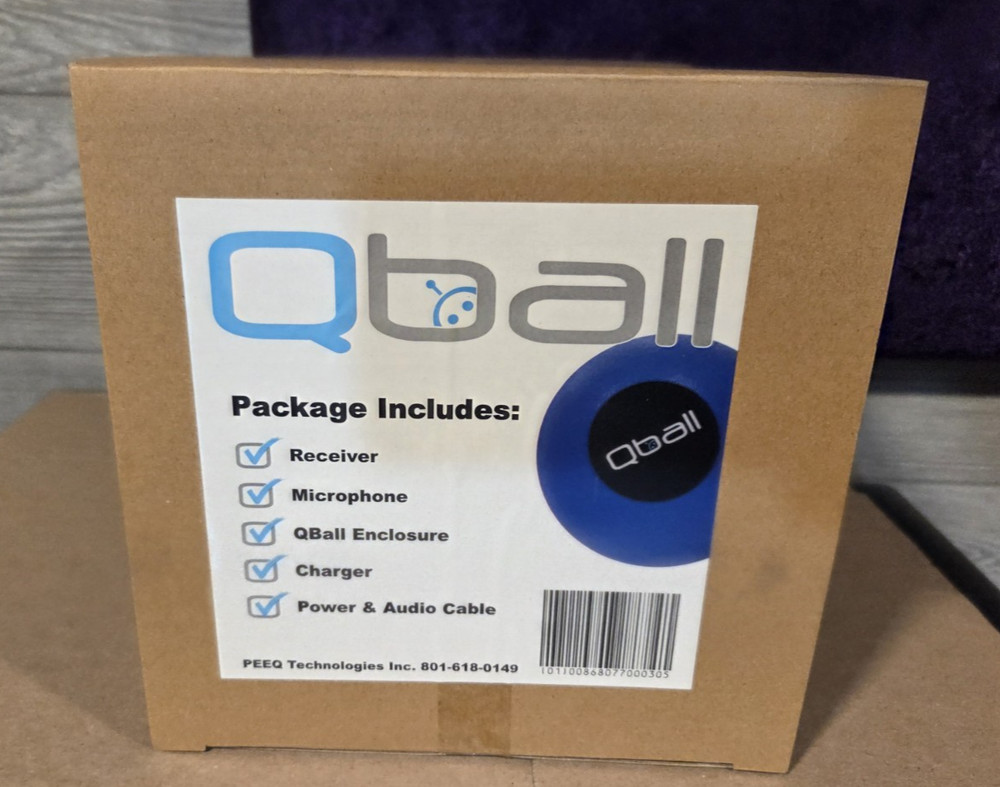 QBall Throwable Smart Wireless Microphone System Blue Foam Q Ball