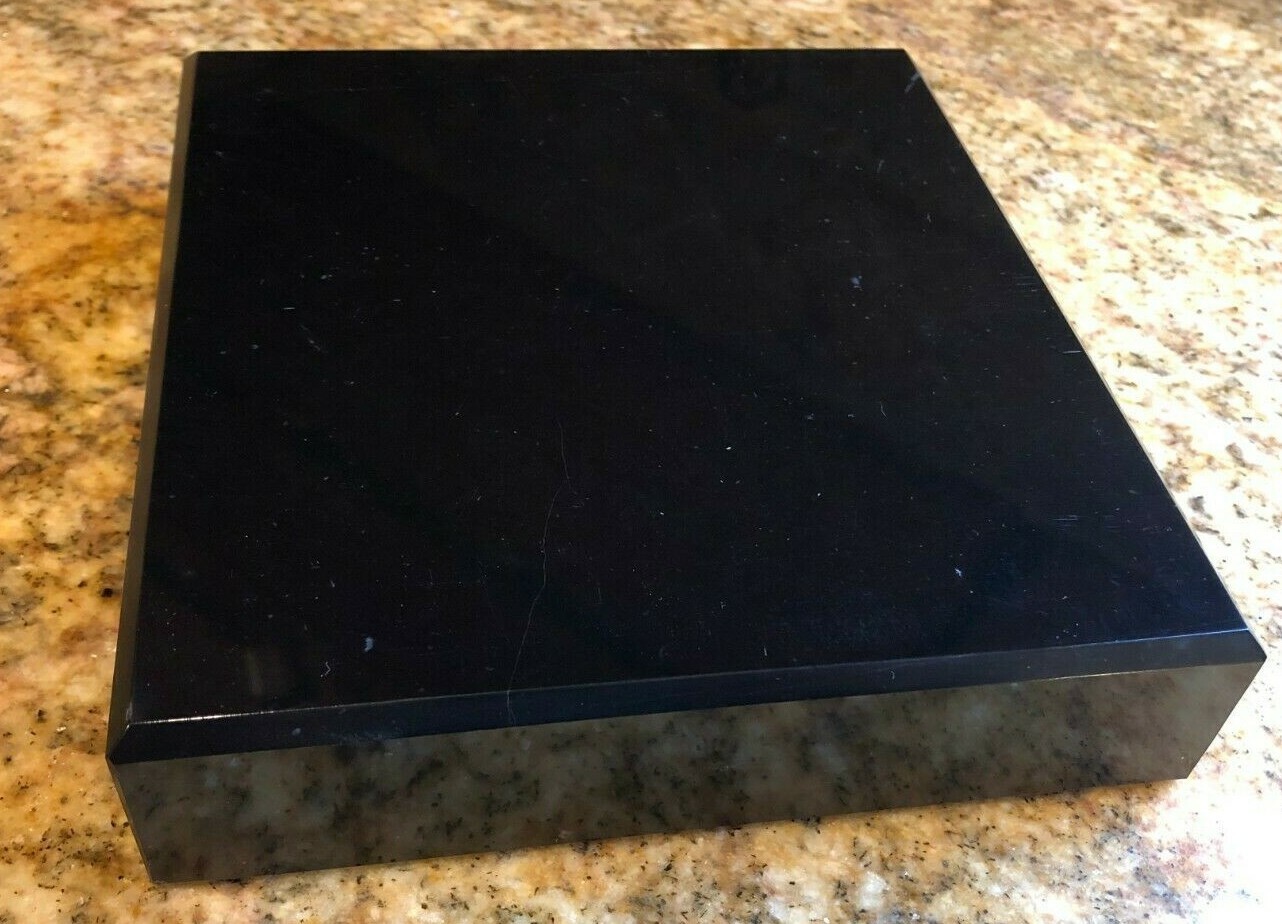 Genuine Black Marble Statue/Trophy Bases 6.5 x 7 x 1.5" Polished FREE SHIPPING!!
