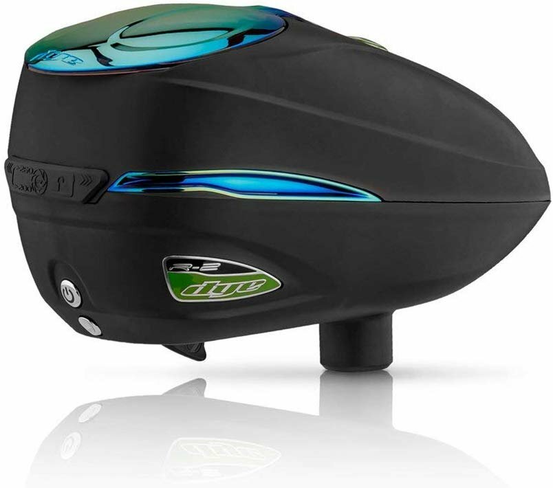 Dye R2 Electronic Paintball Loader Rotor Hopper Black Chameleon