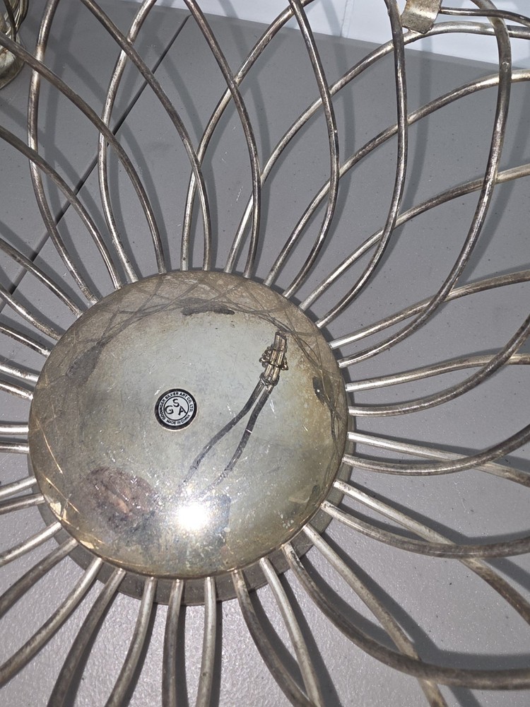 GODINGER Silver Grapevine Leaf Baskets Silver Plated Base Metal 11" Decorative