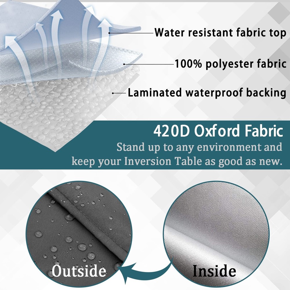 Iceberg Elf Inversion Table Cover - Dustproof And Waterproof Black