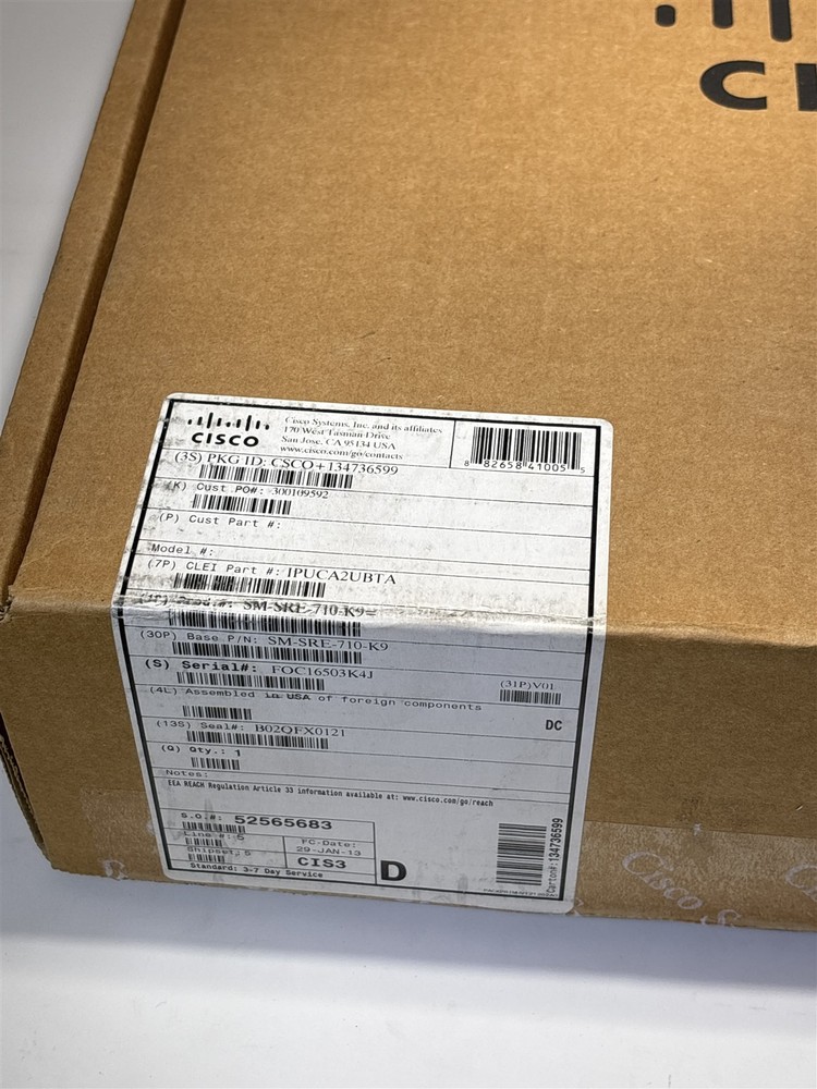 New Cisco SM-SRE-710-K9 Services Module
