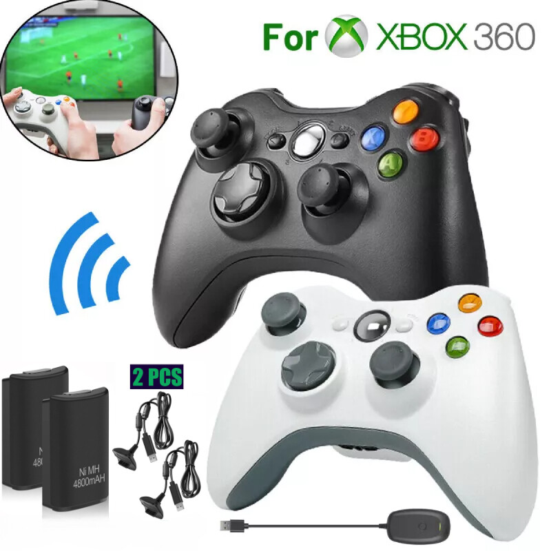 Wireless Controller For Microsoft Xbox 360/ 360Slim/ 360E, PC Windows 11/10/8/7