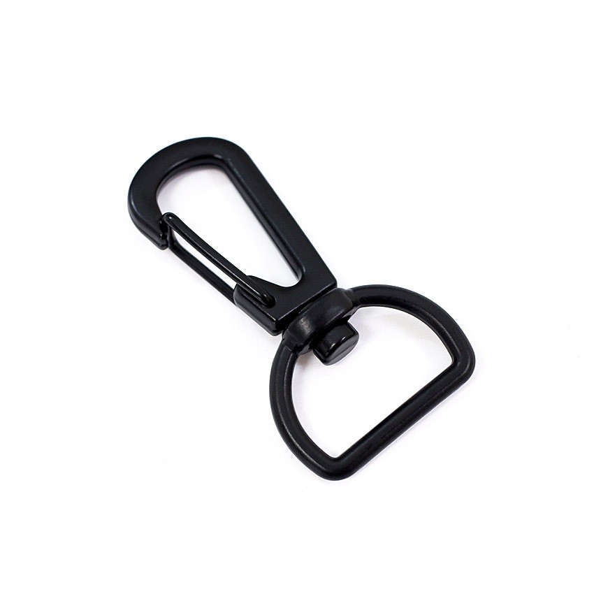 Black Lobster Clasp (Snap Hook) 15mm, 1 pc - MP7620