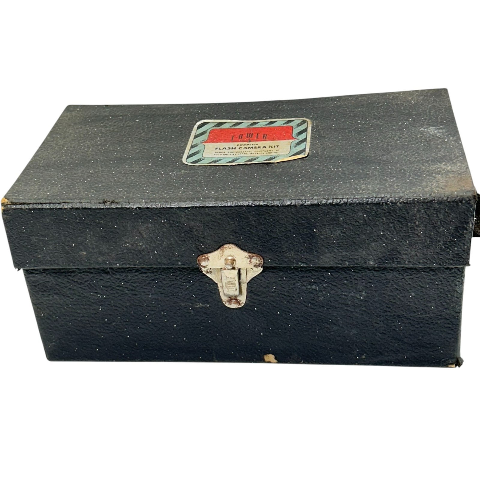 Vintage Tower Complete Flash Film Camera Kit Bulb & Flash Attachment with Case