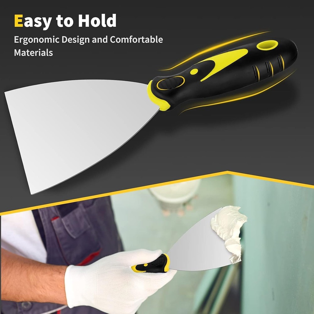 Versatile Putty Knife Set for Repairing Drywall and Applying Putty Effectively