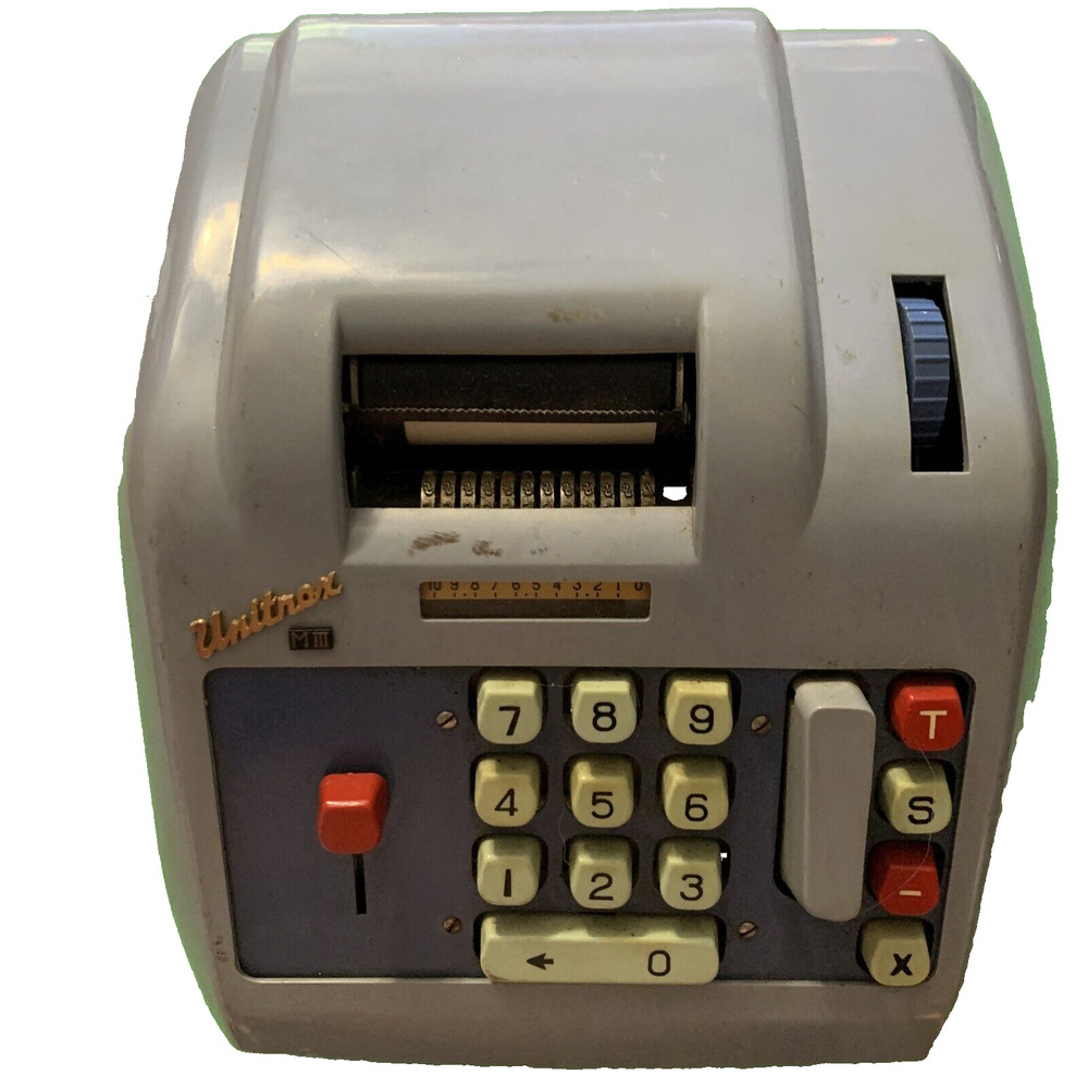 Bohn Unitrex M-3 Adding Machine Japan Tested Working