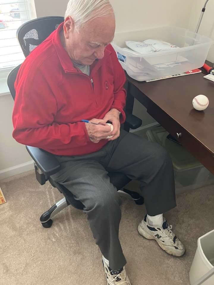 BILL MAZEROSKI PIRATES HOF GREAT AUTO BASEBALL INSCRIBED 10-13-60 COA FREE SHIP