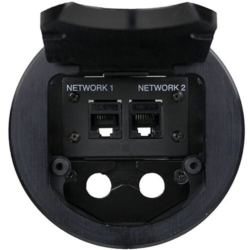 FSR T3-IPS-BLK: Two-Space IPS Table Box with Two Cable Pull-Through Brackets