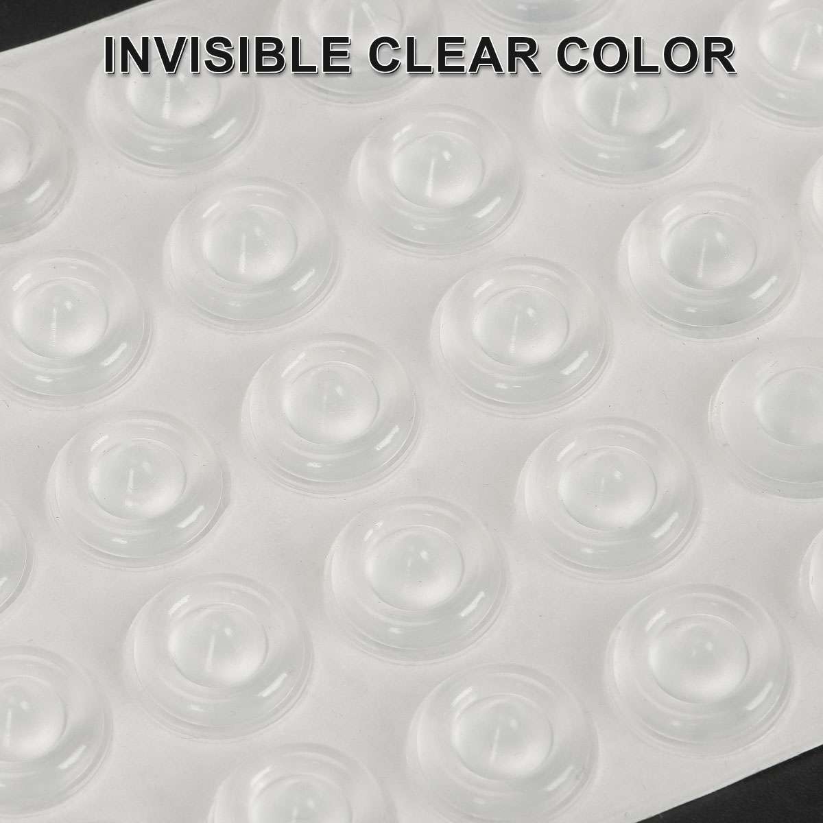 100-300Pcs Drawer Rubber Bumpers Pads Clear Cabinet Door Dots Self Adhesive Feet