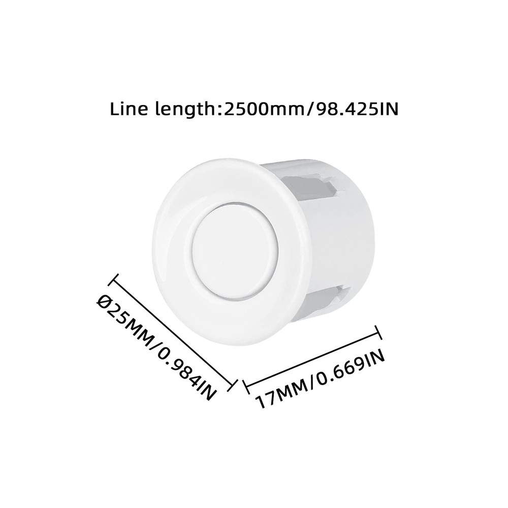New Feature Rear Parking Sensor with Selectable Distance in Feet, Bidirection...