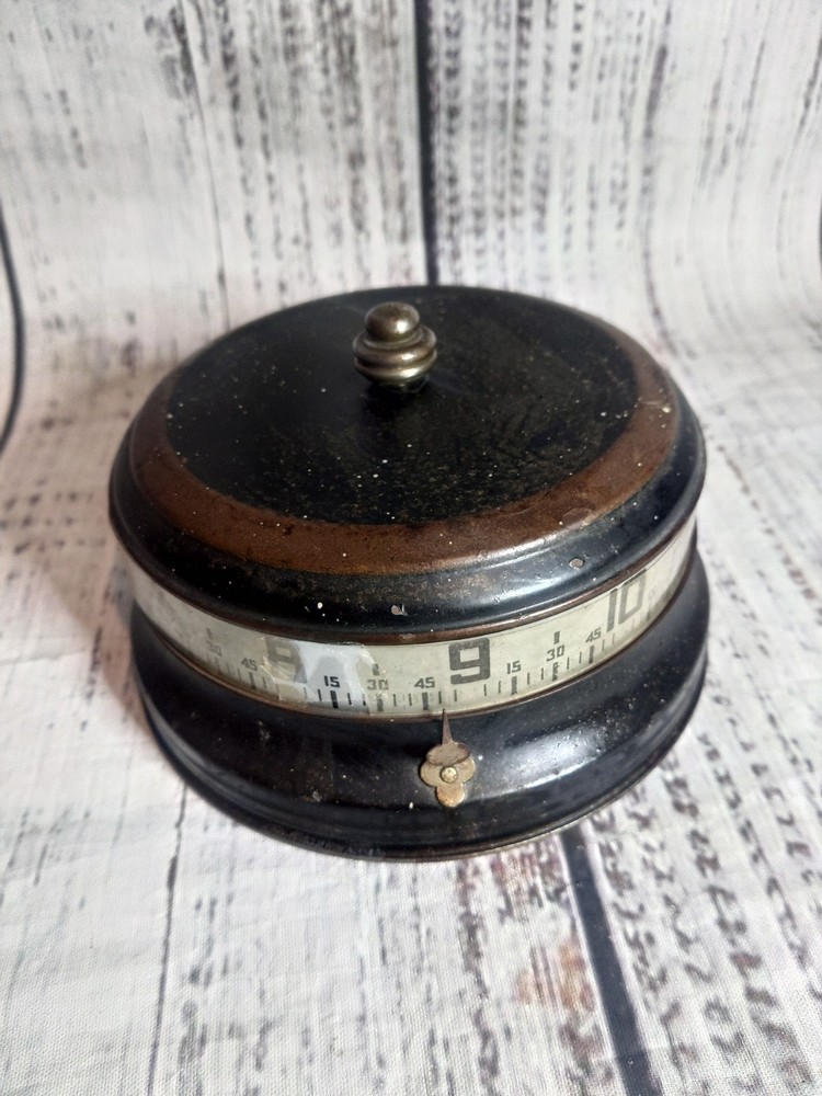 Vintage Black Lux Mystery Clock