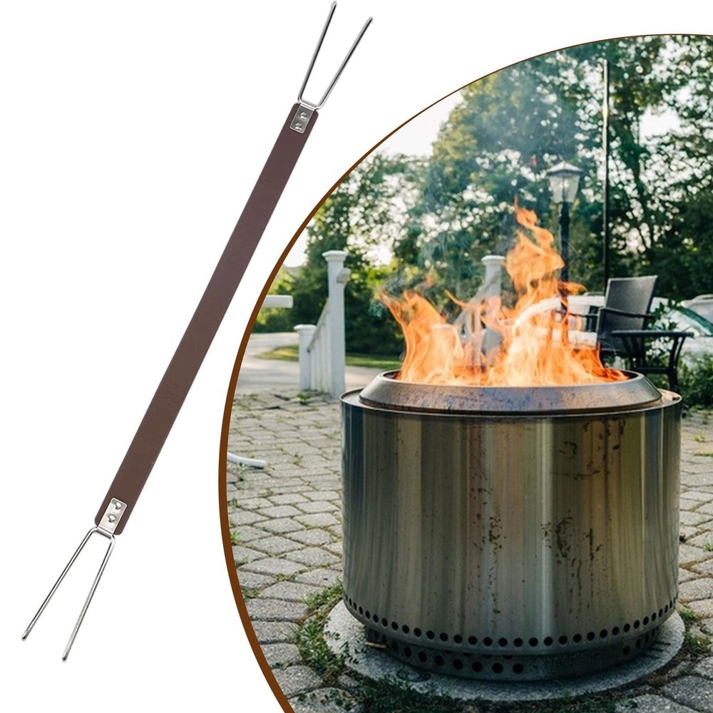 Fire Pit Handle Carrying Handle Rustproof Heat Resistant Portable Camp Equipment