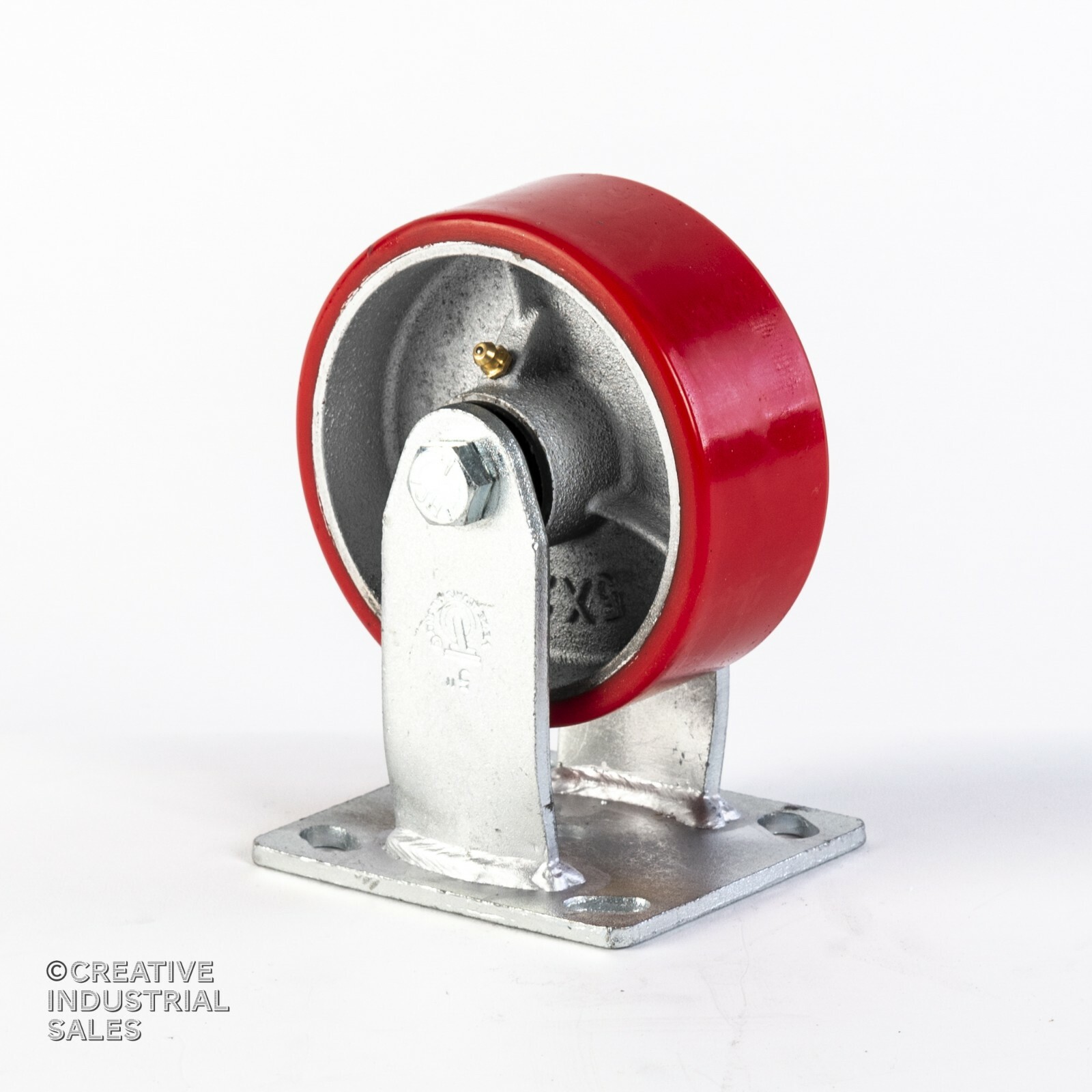 5"x2" Swivel Caster Polyurethane Wh Steel Hub Brake(2)Rigid(2)1000Lb ea Tool Box