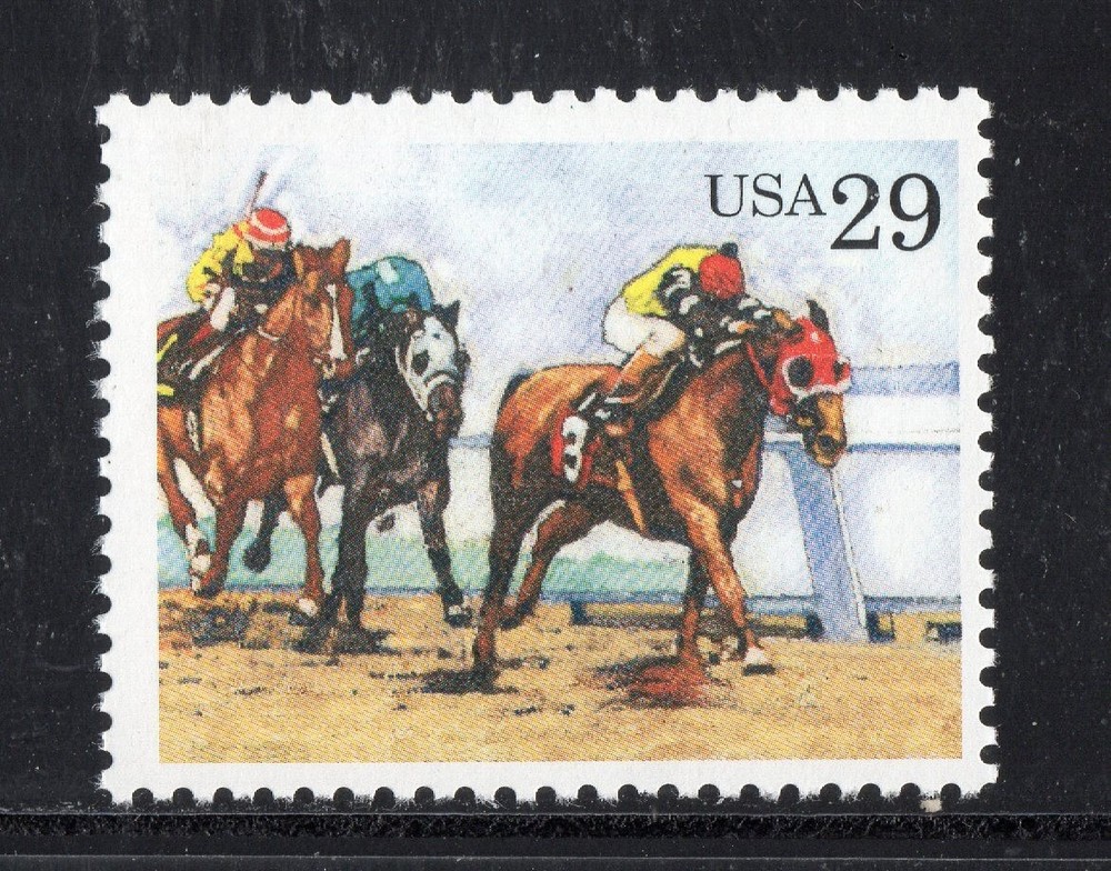 2757 * THOROUGHBRED RACING * U.S. Postage Stamp MNH