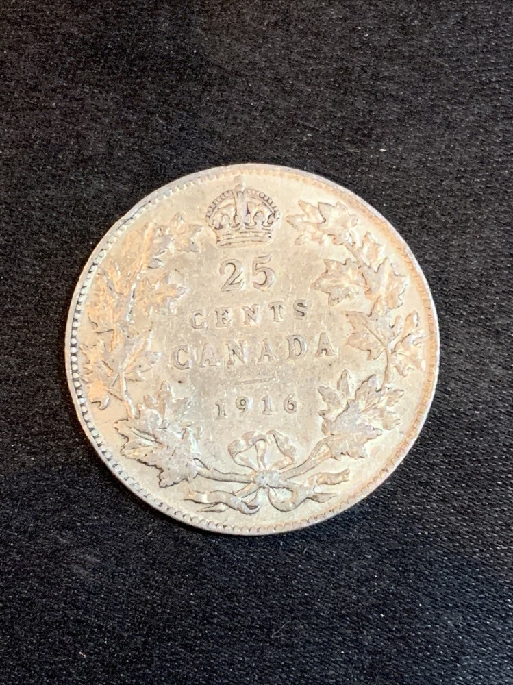 1916 Canada 25 Centavos Canada Uncirculated